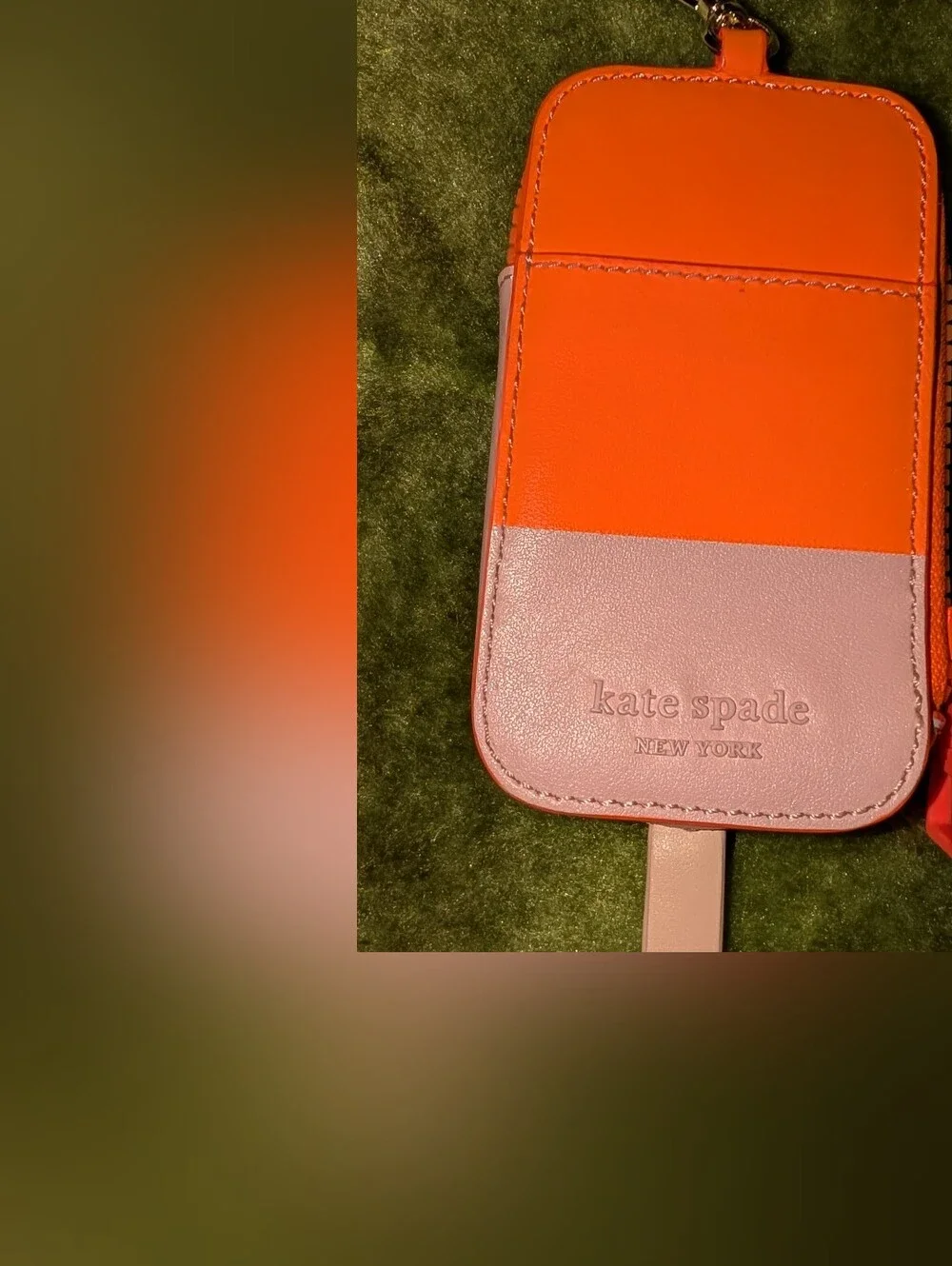 Kate Spade Ice Pop Flavor of the Month Coin Purse Orange Pink EUC